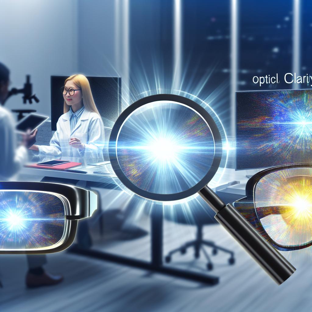 The importance of optical clarity in devices.