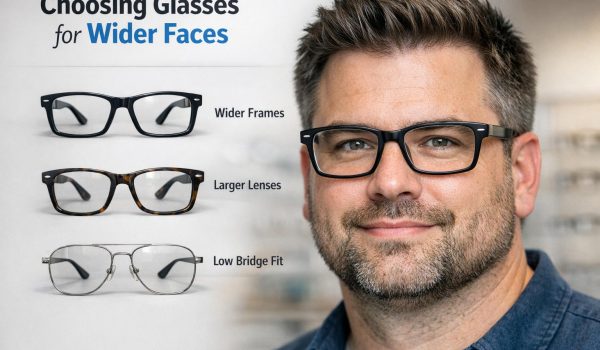 How to choose glasses for wider faces