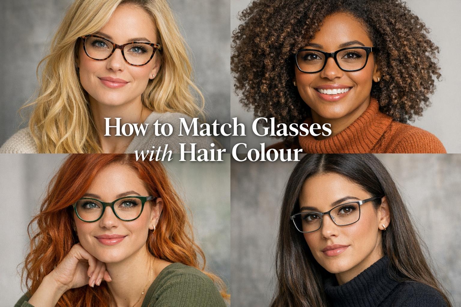 How to match glasses with hair colour