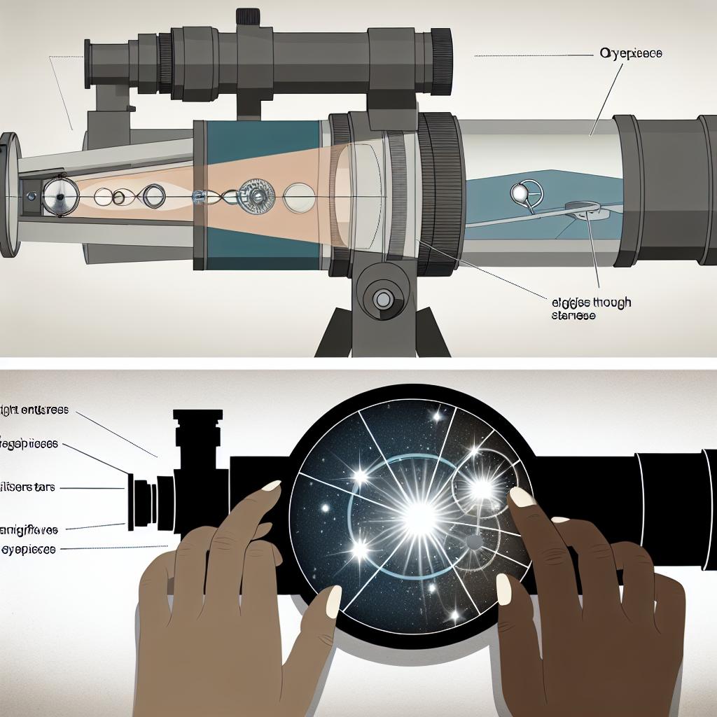 The role of eyepieces in telescope magnification.