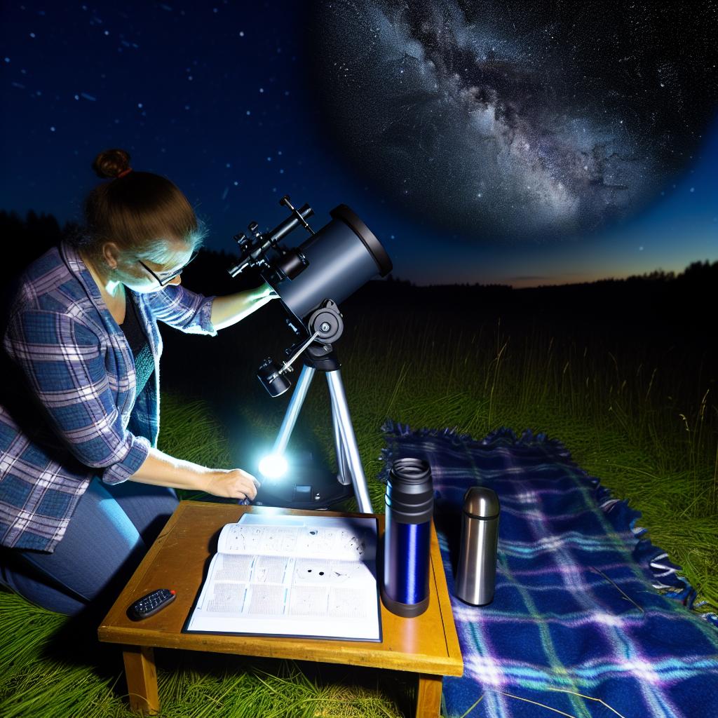 How to set up a telescope for stargazing.