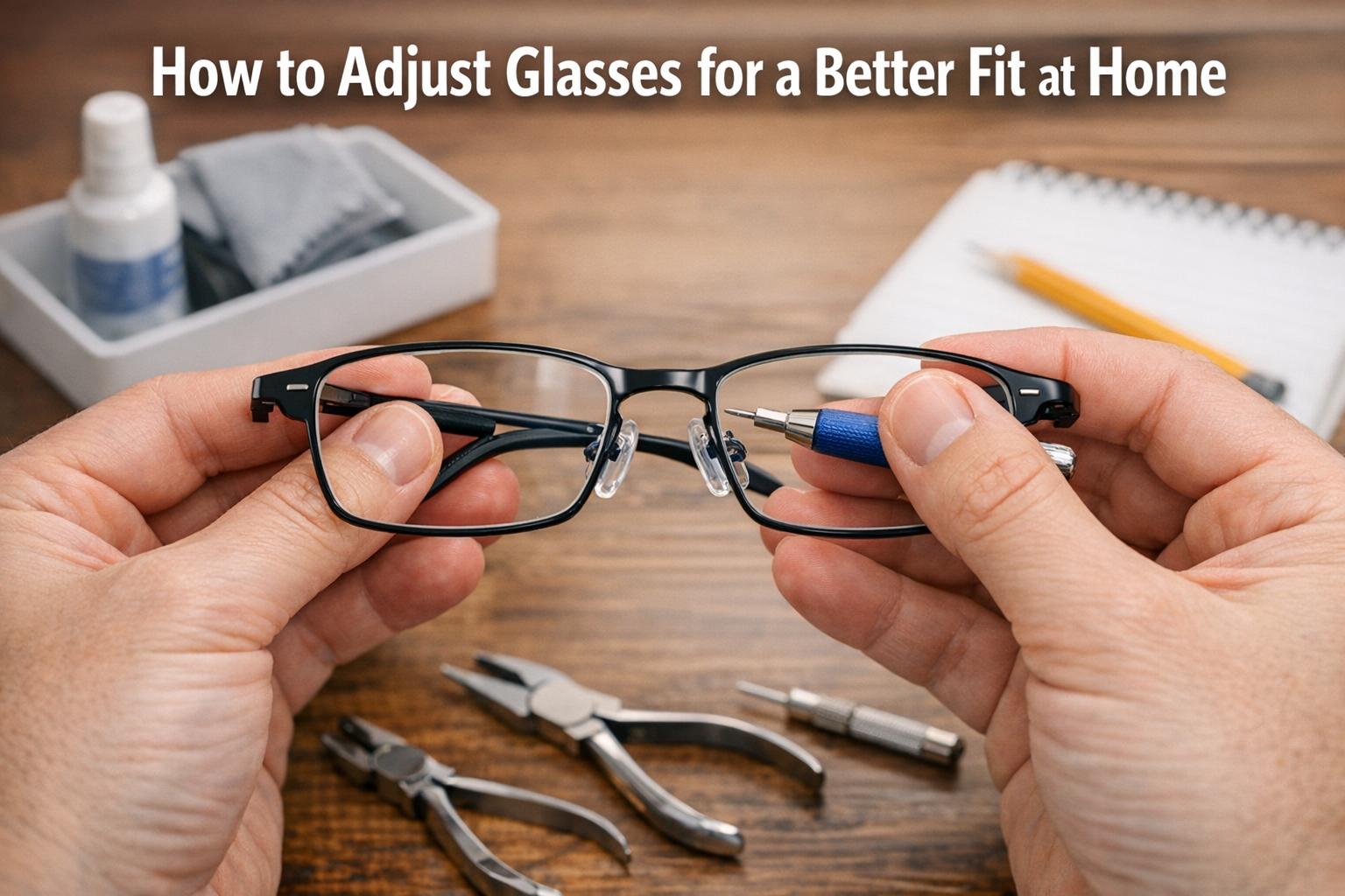 How to adjust glasses for a better fit at home