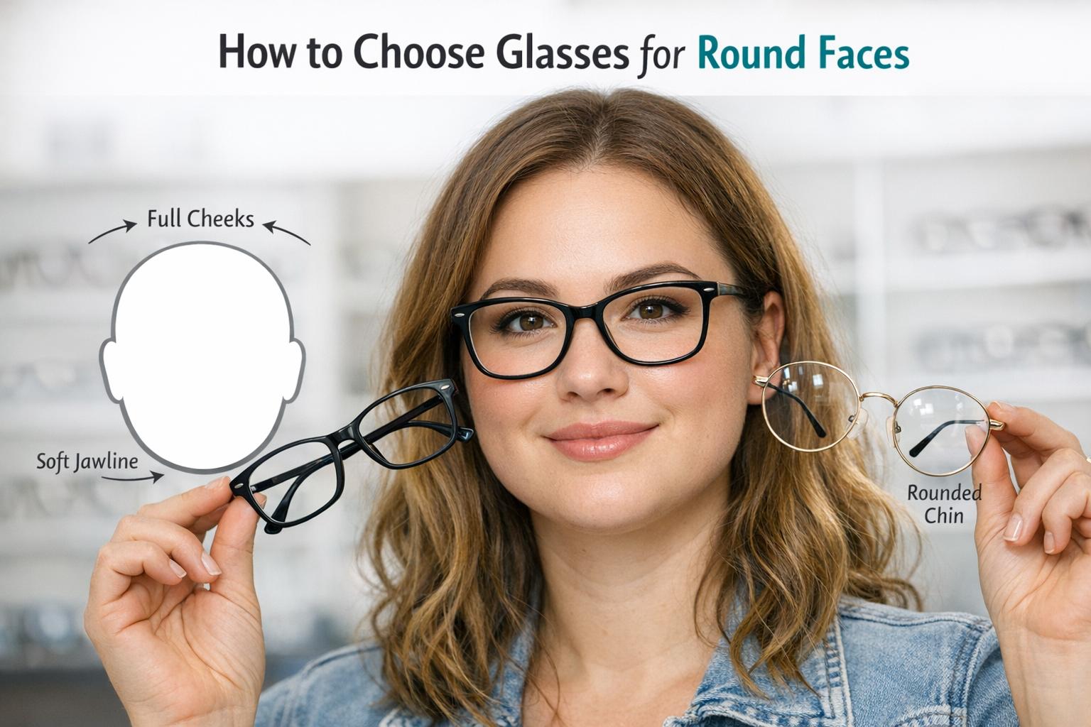 How to choose glasses for round faces