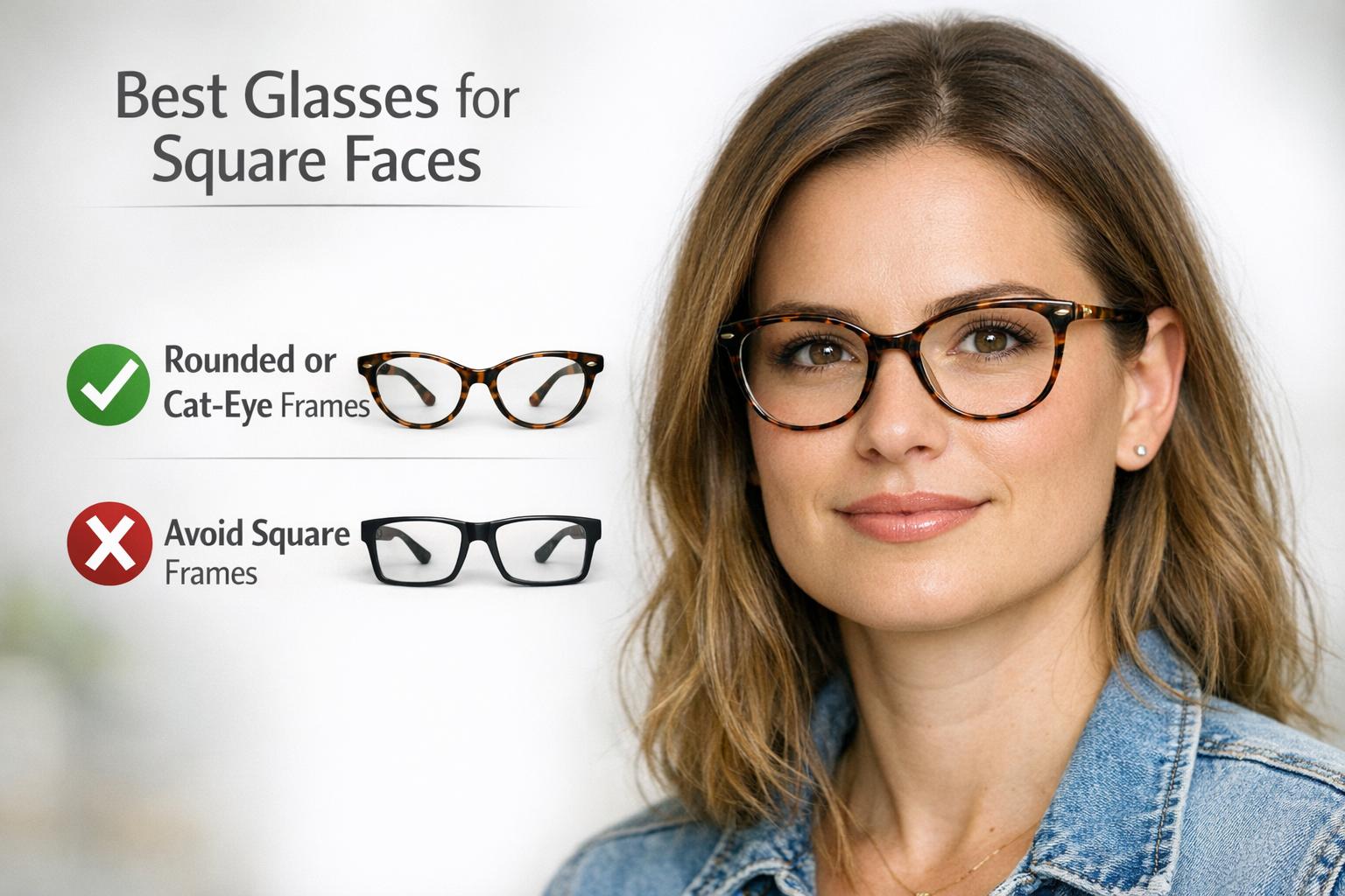 How to choose glasses for square faces