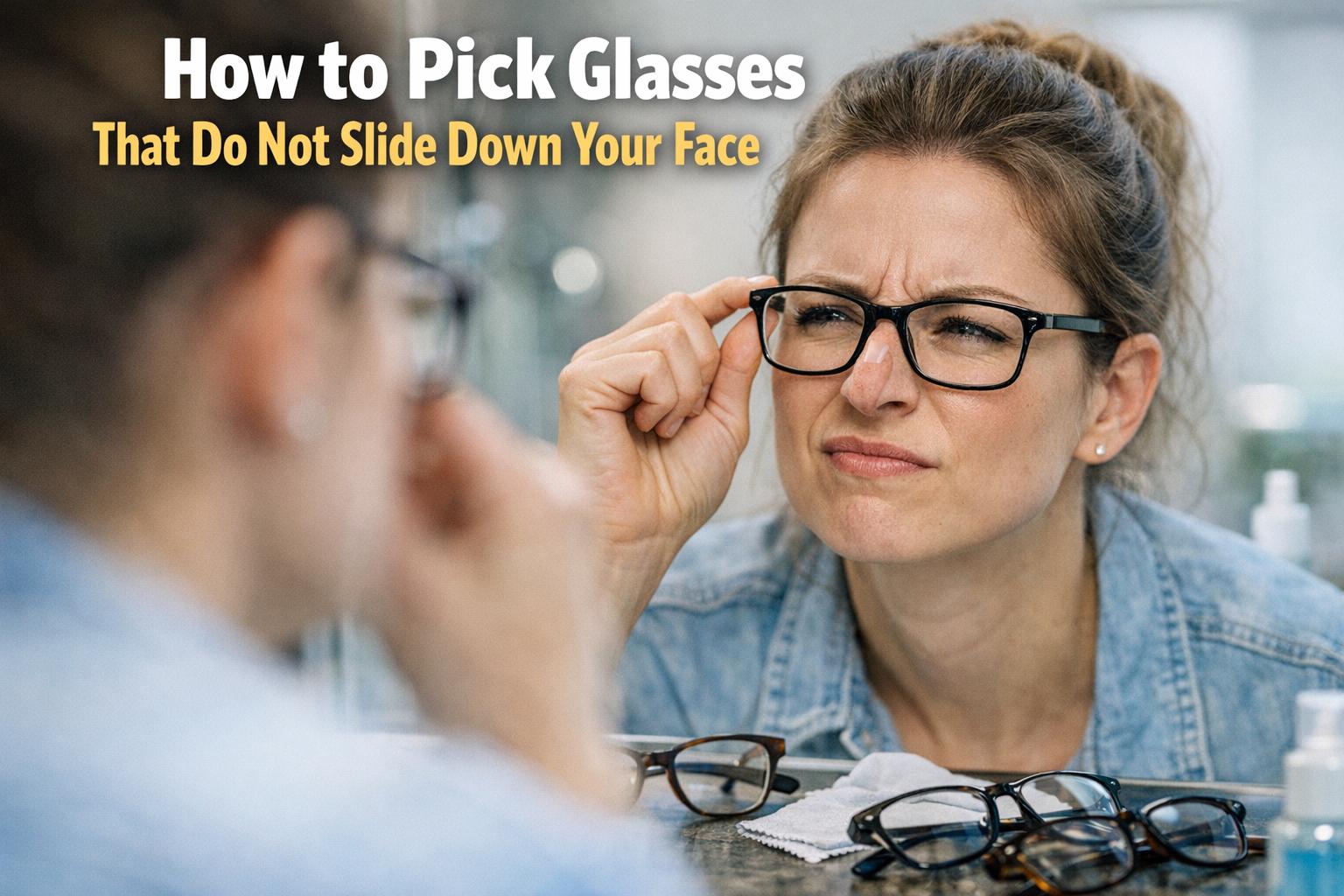 How to pick glasses that do not slide down your face