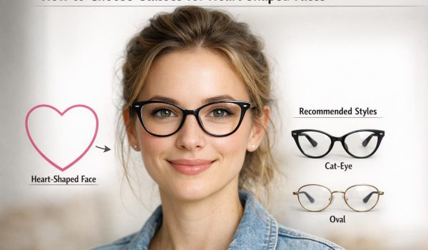 How to choose glasses for heart shaped faces