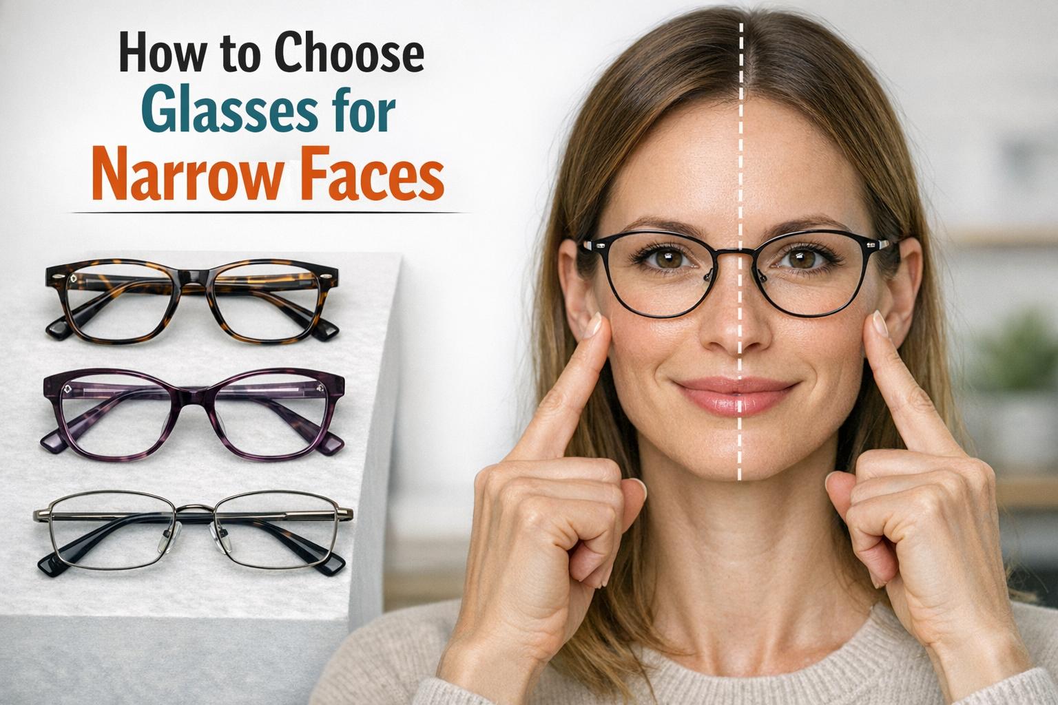 How to choose glasses for narrow faces