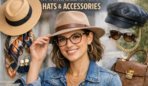 How to choose glasses that work with hats and accessories