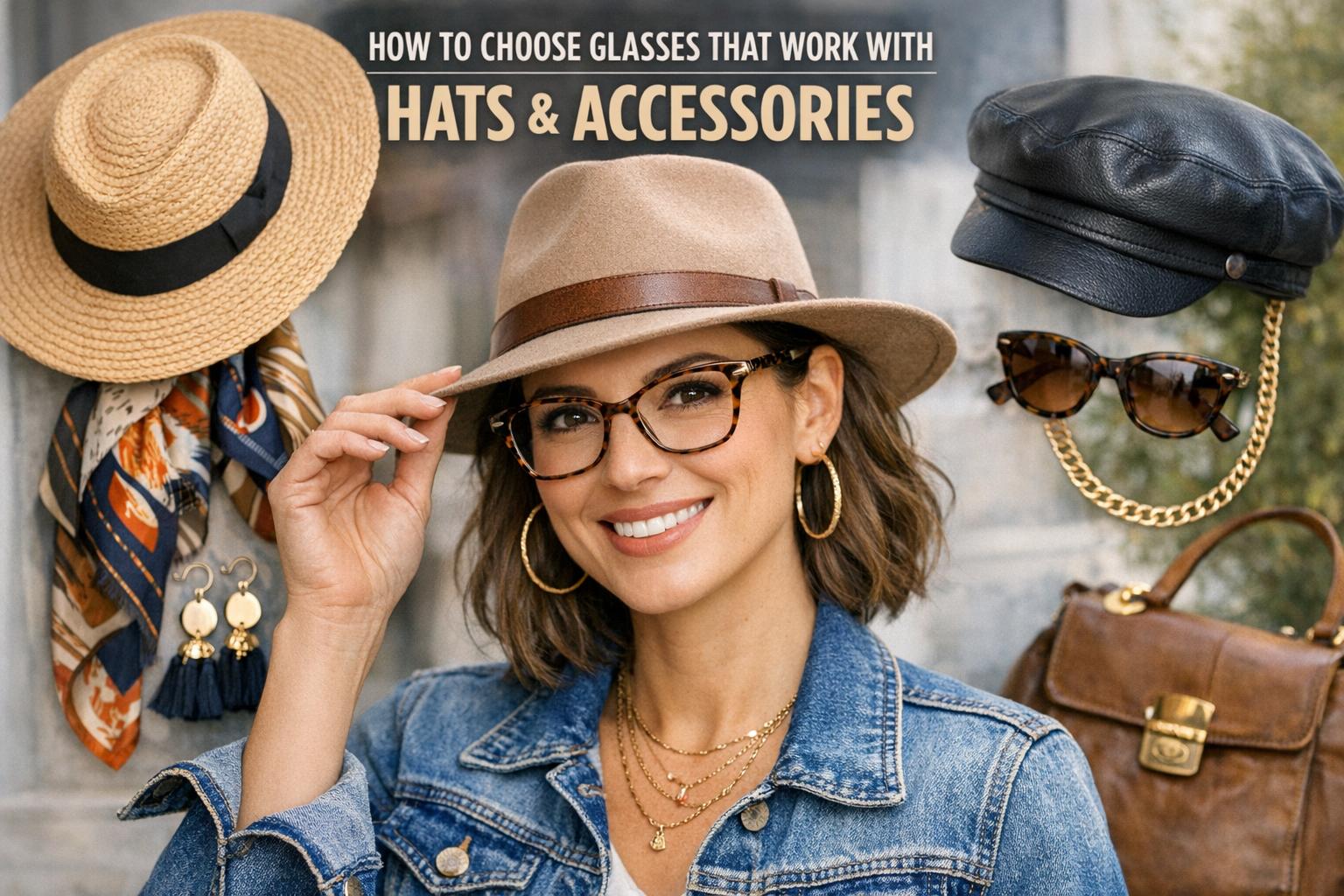 How to choose glasses that work with hats and accessories