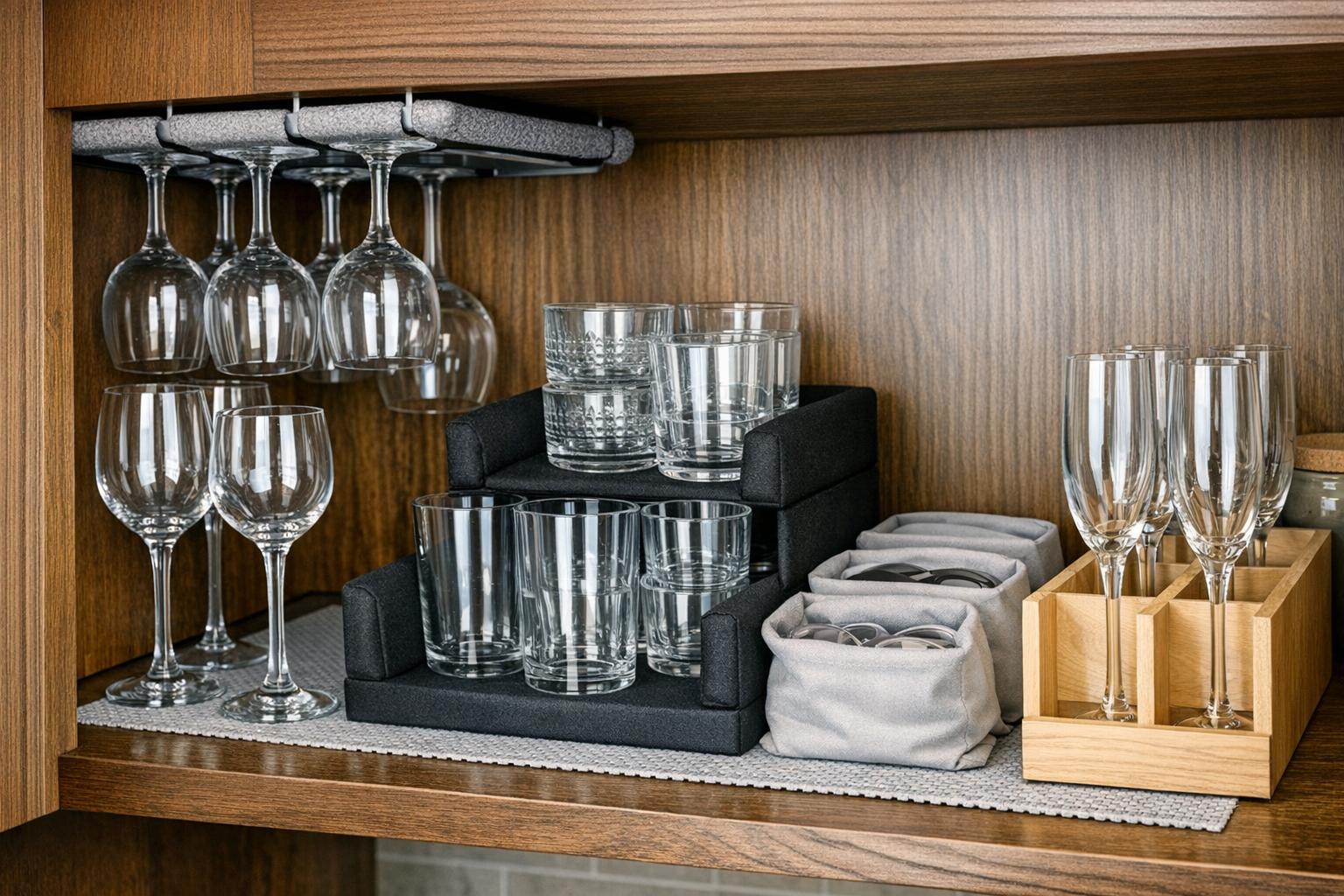 How to store glasses to avoid damage